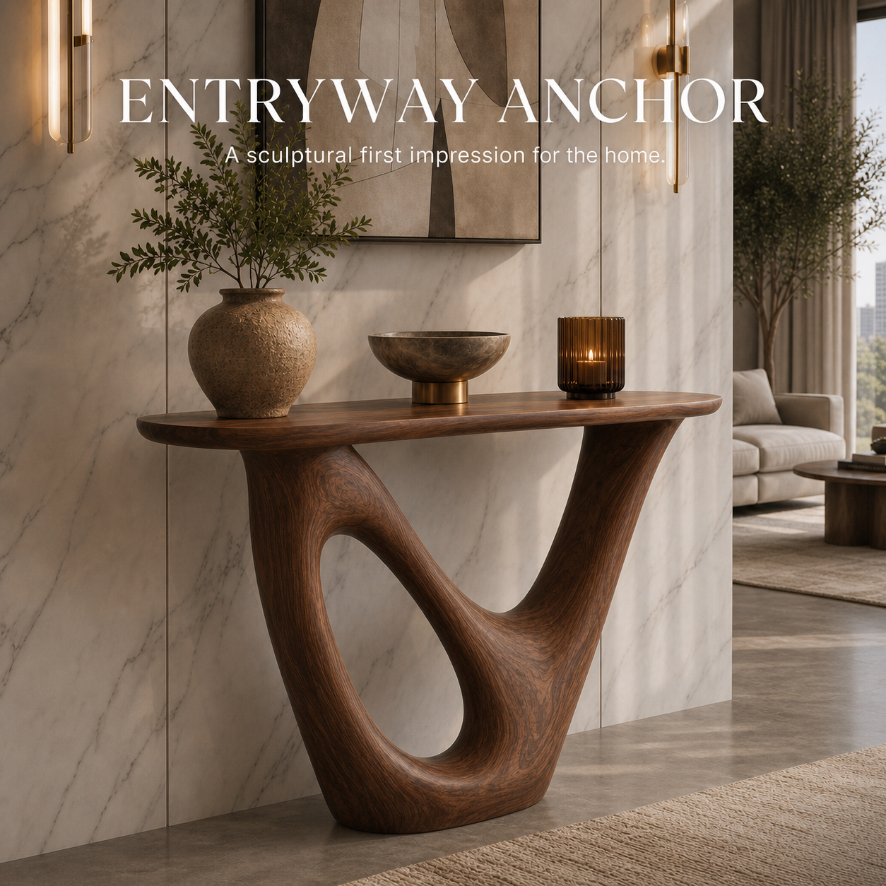 Liora Warm Walnut Console Table - Design 588 - product image 02