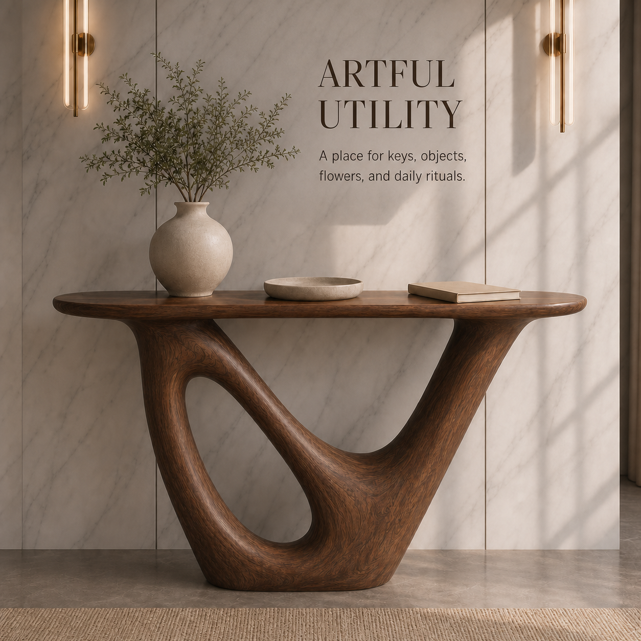 Liora Warm Walnut Console Table - Design 588 - product image 07