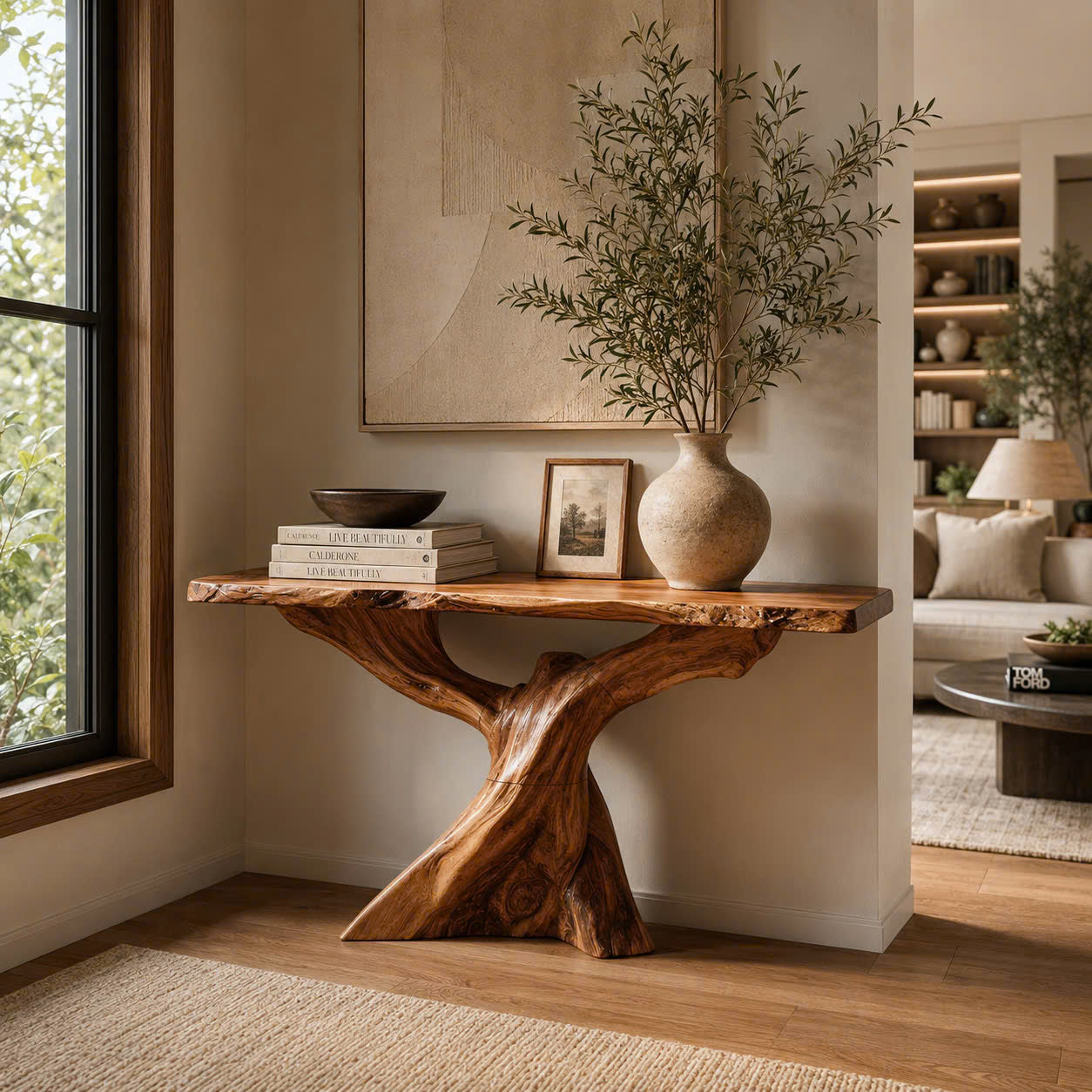 Aurelle Sculptural Console Table - Design 590 - main view