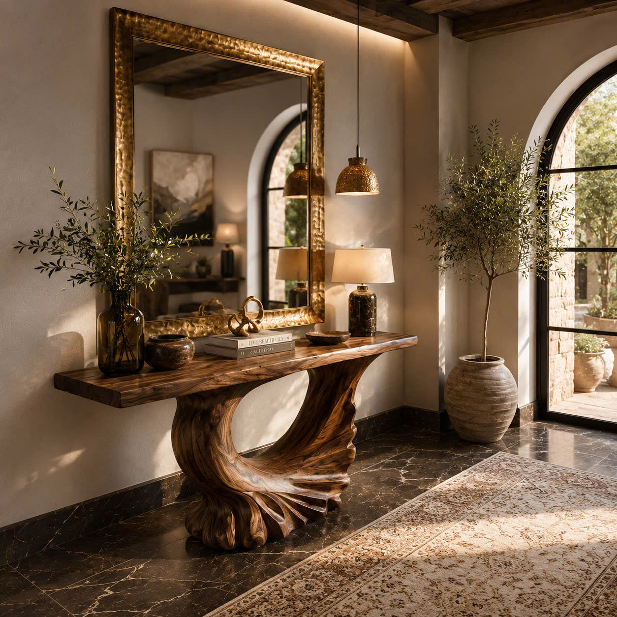Caldera Organic Hall Console Table - Design 592 - main view