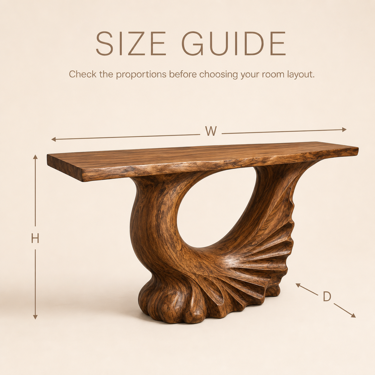 Caldera Organic Hall Console Table - Design 592 - product image 08