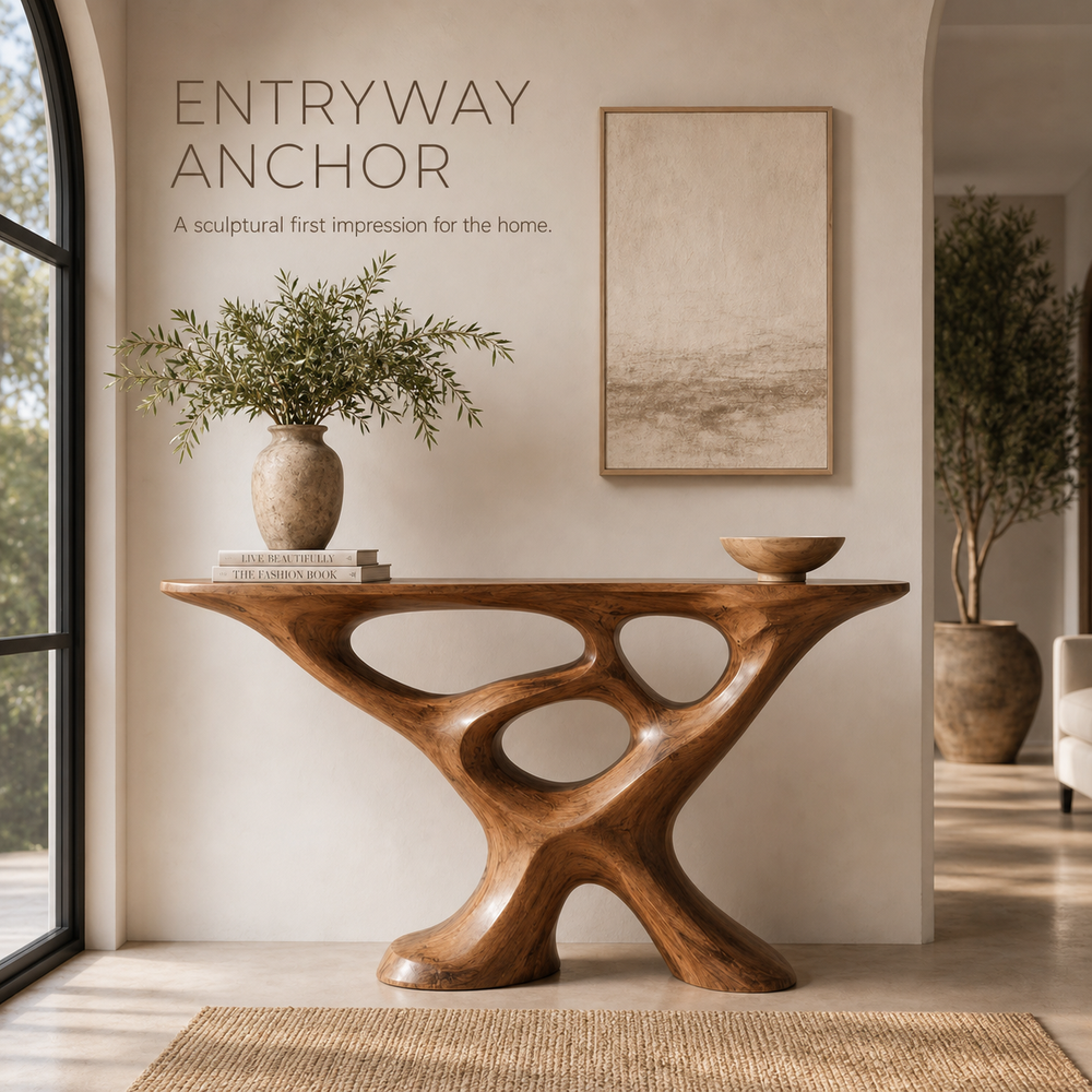 Soren Rounded Wood Console Table - Design 593 - product image 02