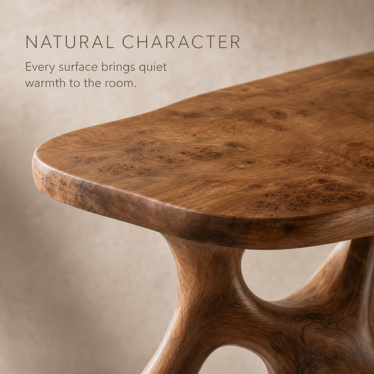 Soren Rounded Wood Console Table - Design 593 - product image 05