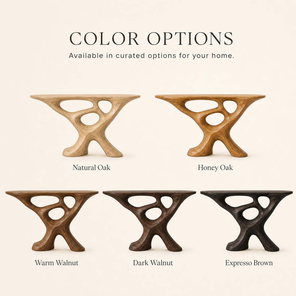 Soren Rounded Wood Console Table - Design 593 - product image 11