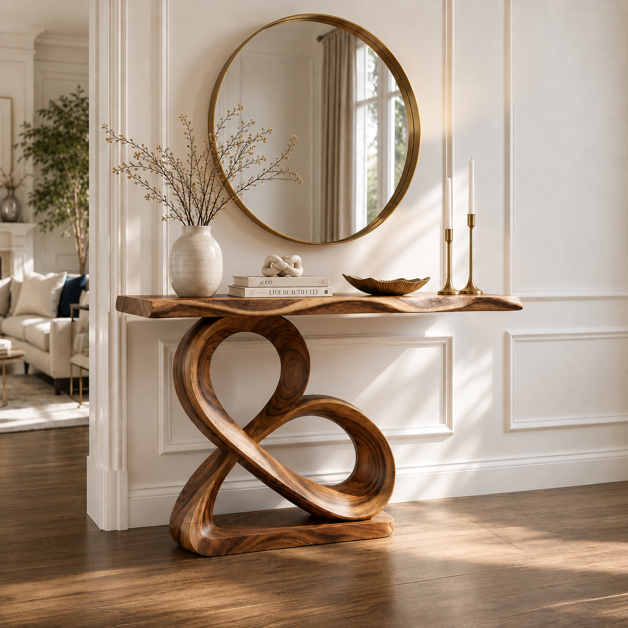 Liora Warm Walnut Console Table - Design 597 - main view