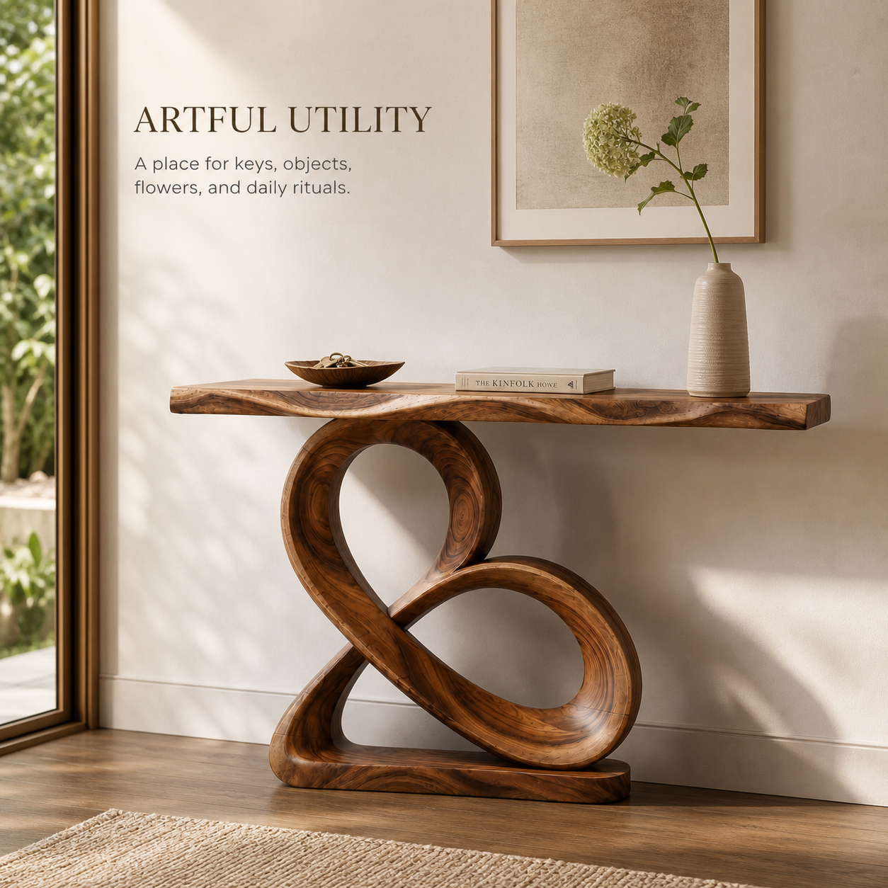 Liora Warm Walnut Console Table - Design 597 - product image 07