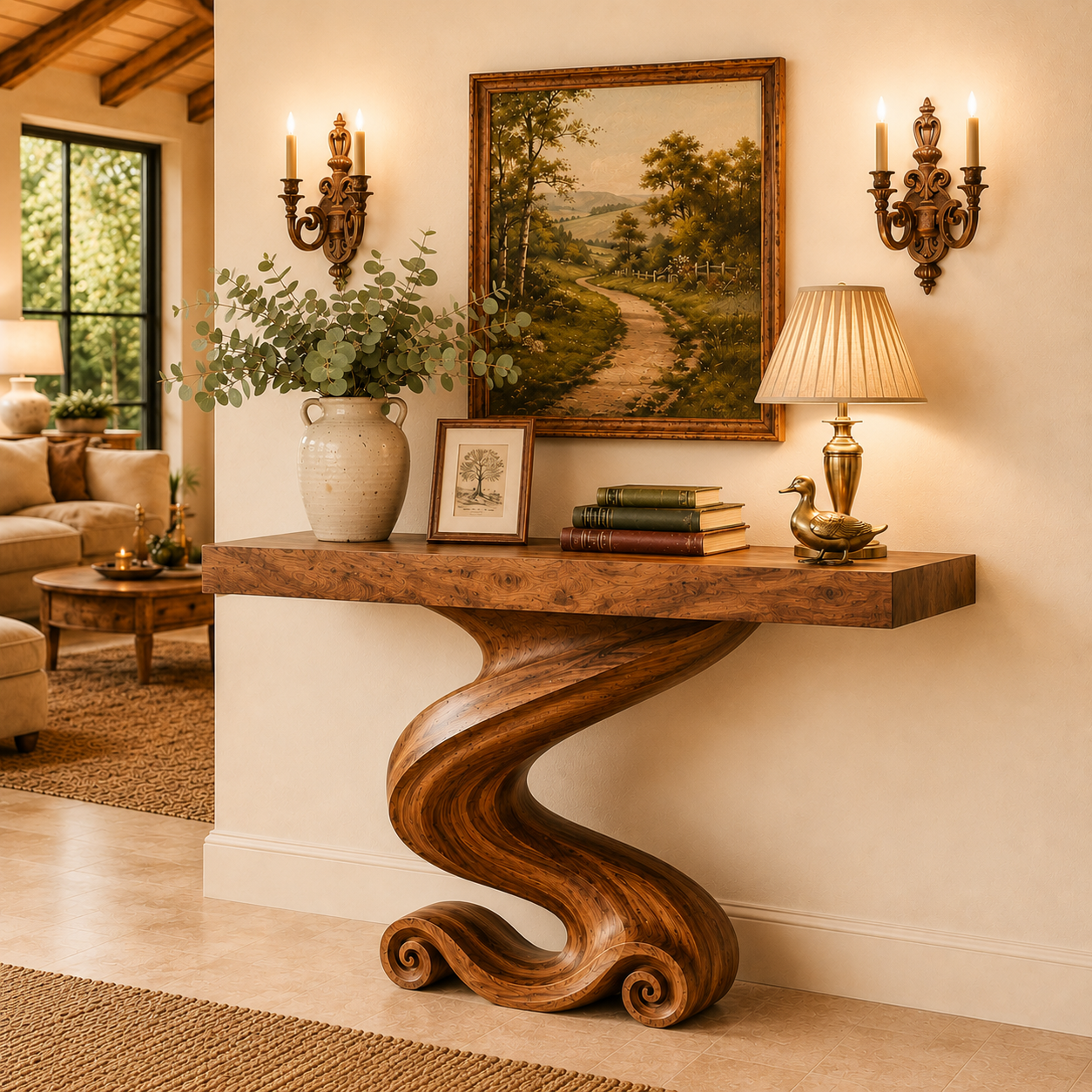 Rowan Hollow Form Console Table - Design 598 - main view