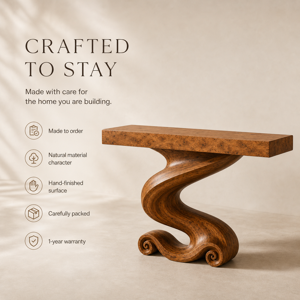 Rowan Hollow Form Console Table - Design 598 - product image 09