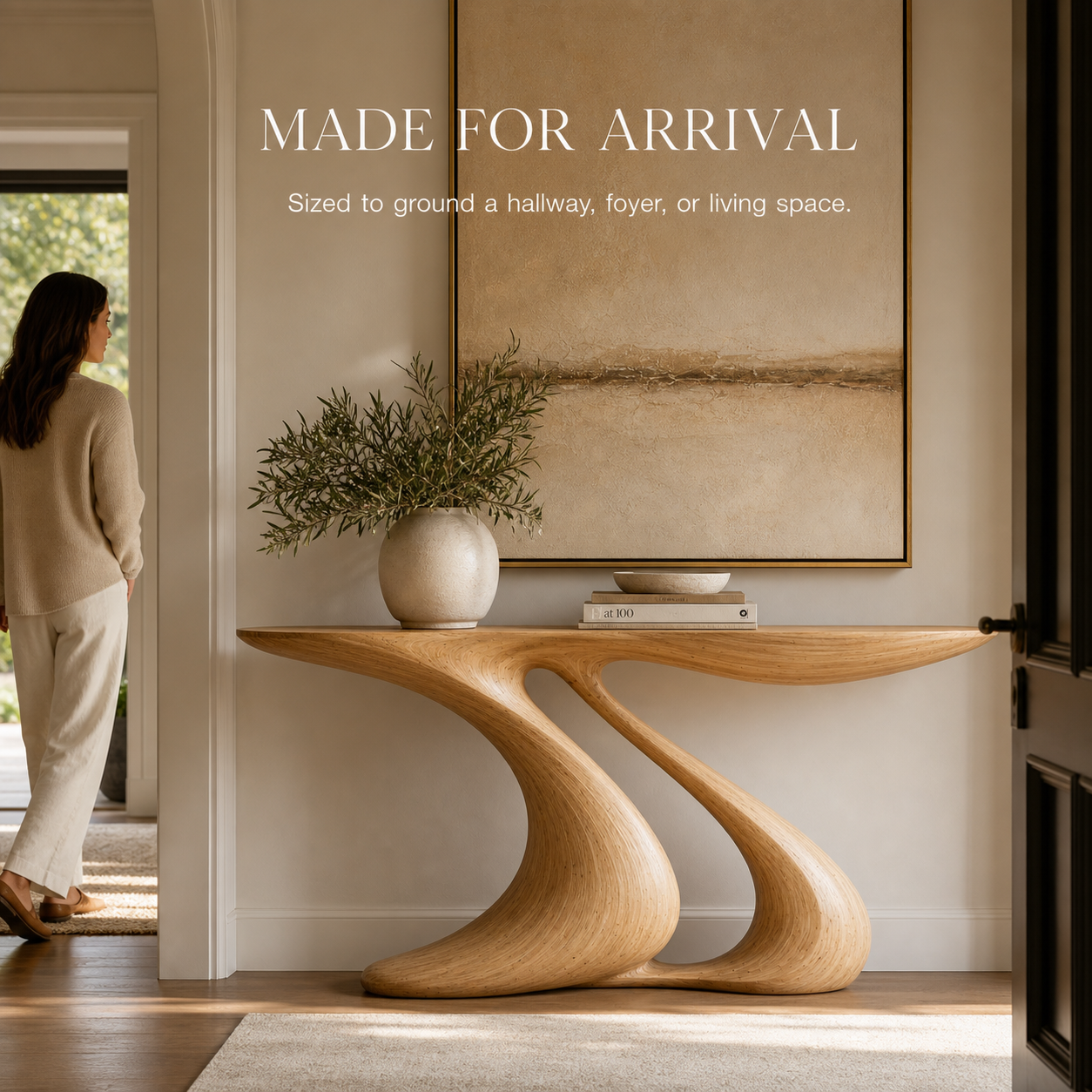 Brielle Sculpted Hall Console Table - Design 599 - product image 04