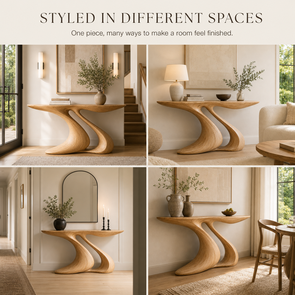 Brielle Sculpted Hall Console Table - Design 599 - product image 10