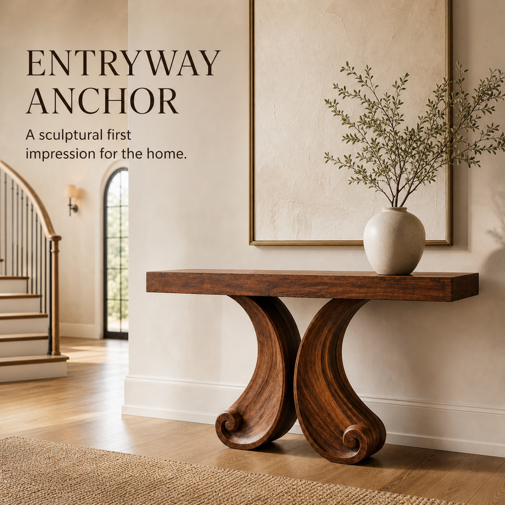 Orin Organic Modern Console Table - Design 600 - product image 02