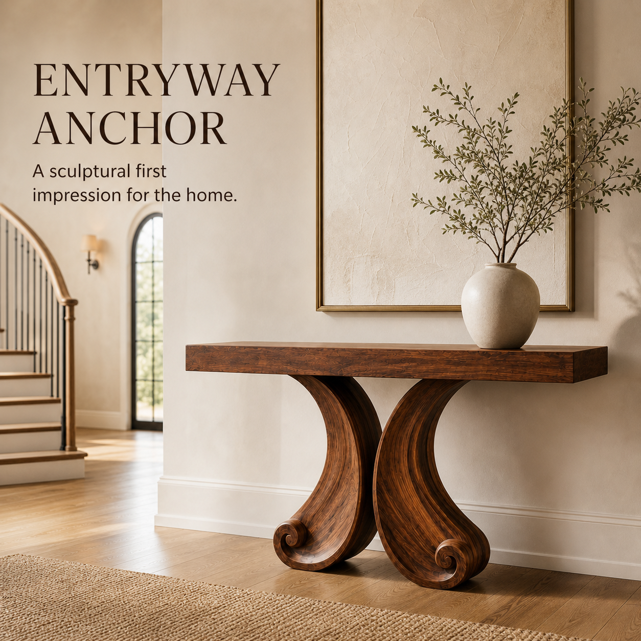 Orin Organic Modern Console Table - Design 600 - product image 02