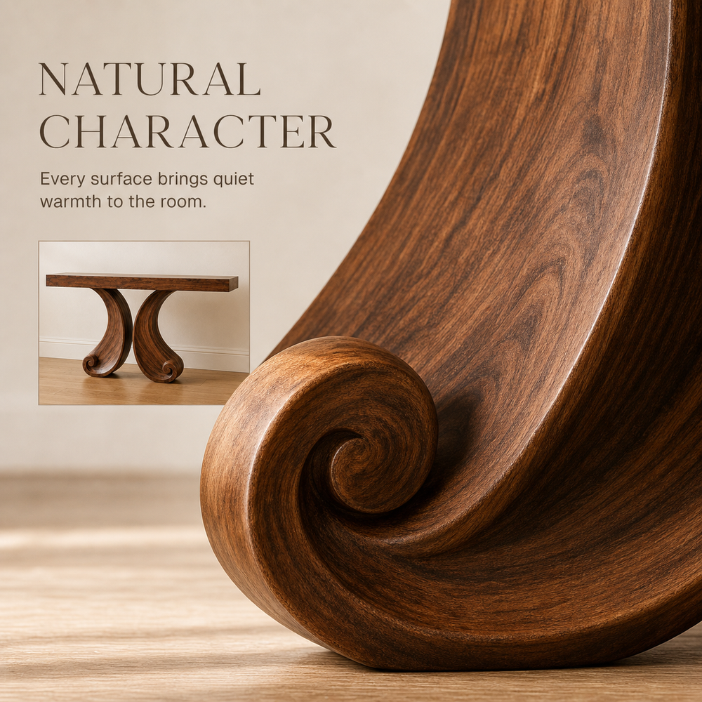 Orin Organic Modern Console Table - Design 600 - product image 05