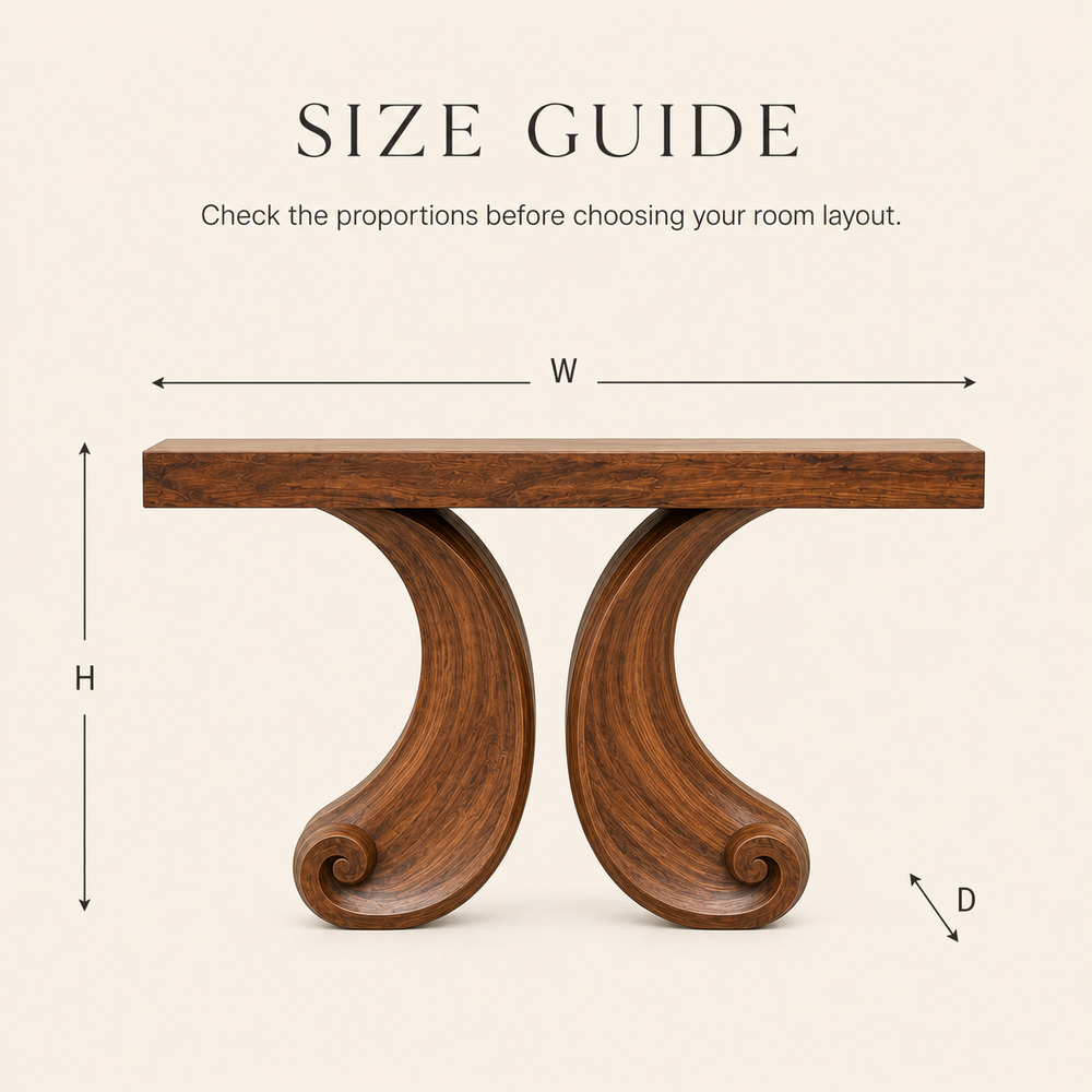 Orin Organic Modern Console Table - Design 600 - product image 08
