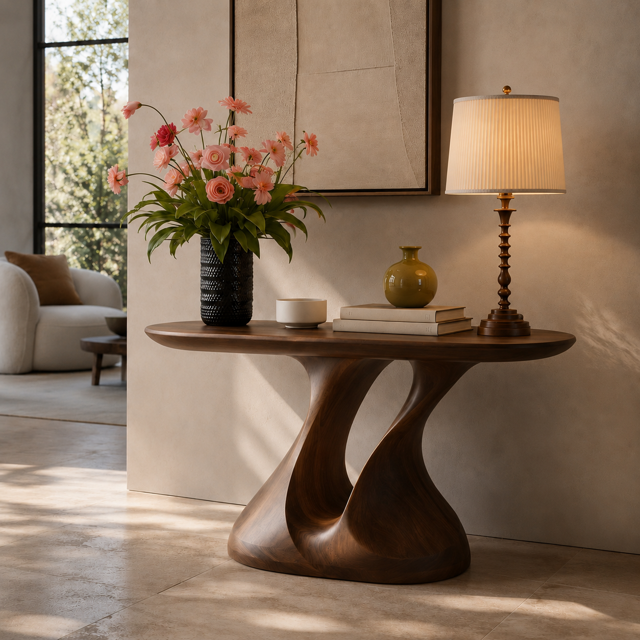 Selene Rounded Foyer Console Table - Design 601 - main view