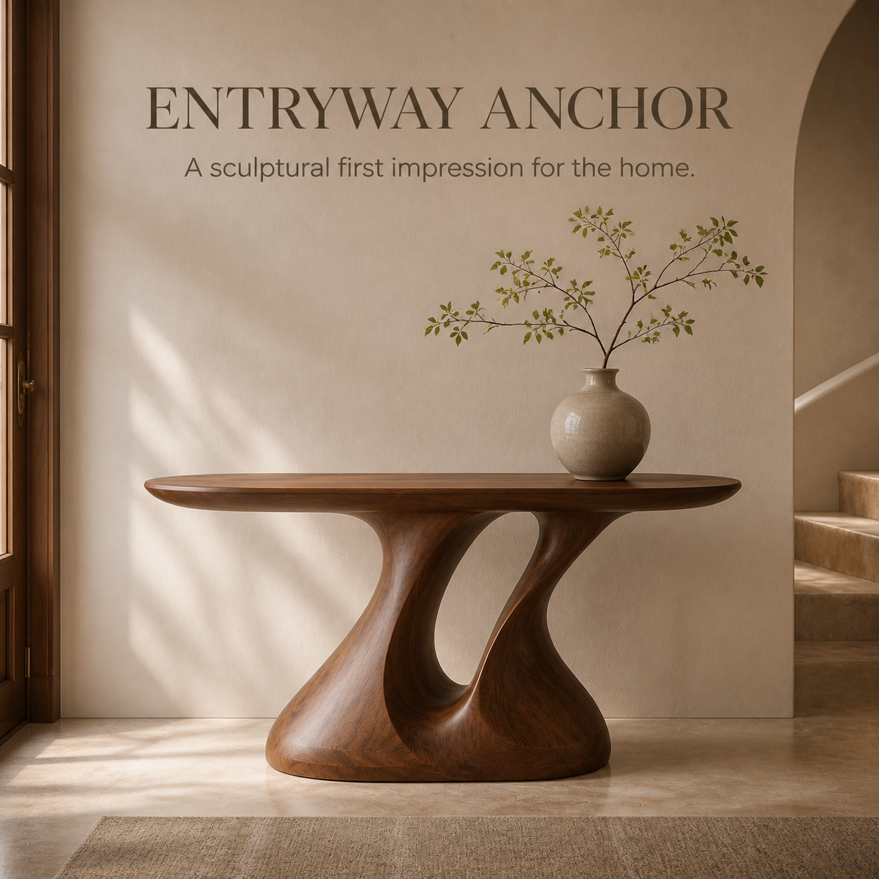 Selene Rounded Foyer Console Table - Design 601 - product image 02