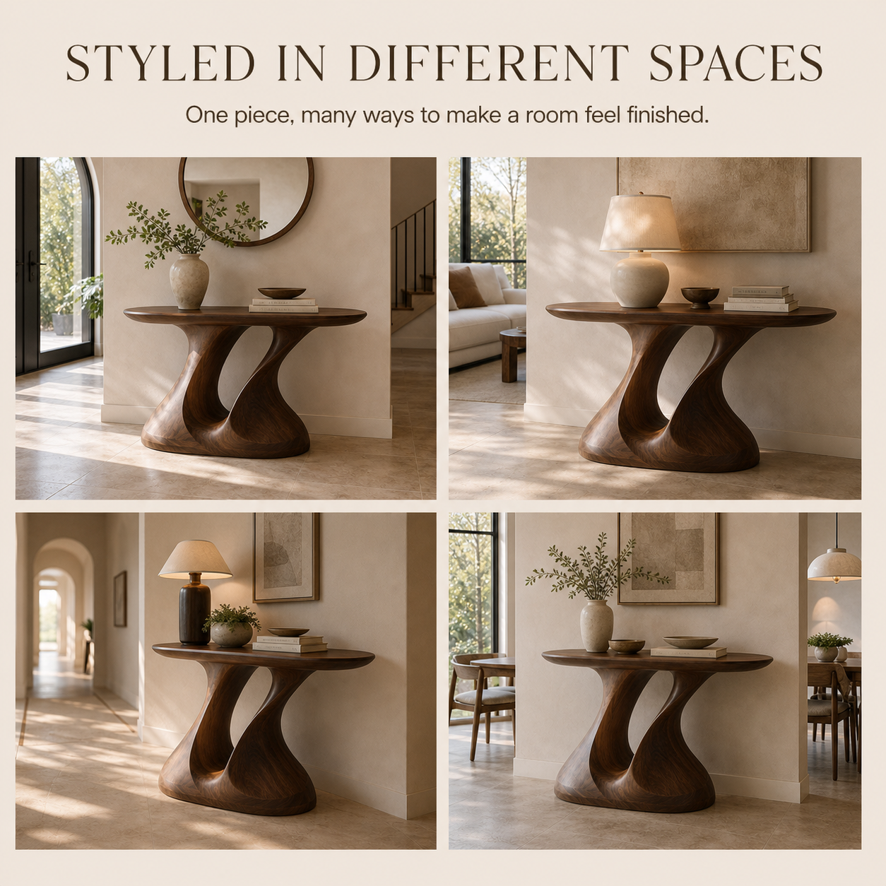 Selene Rounded Foyer Console Table - Design 601 - product image 10