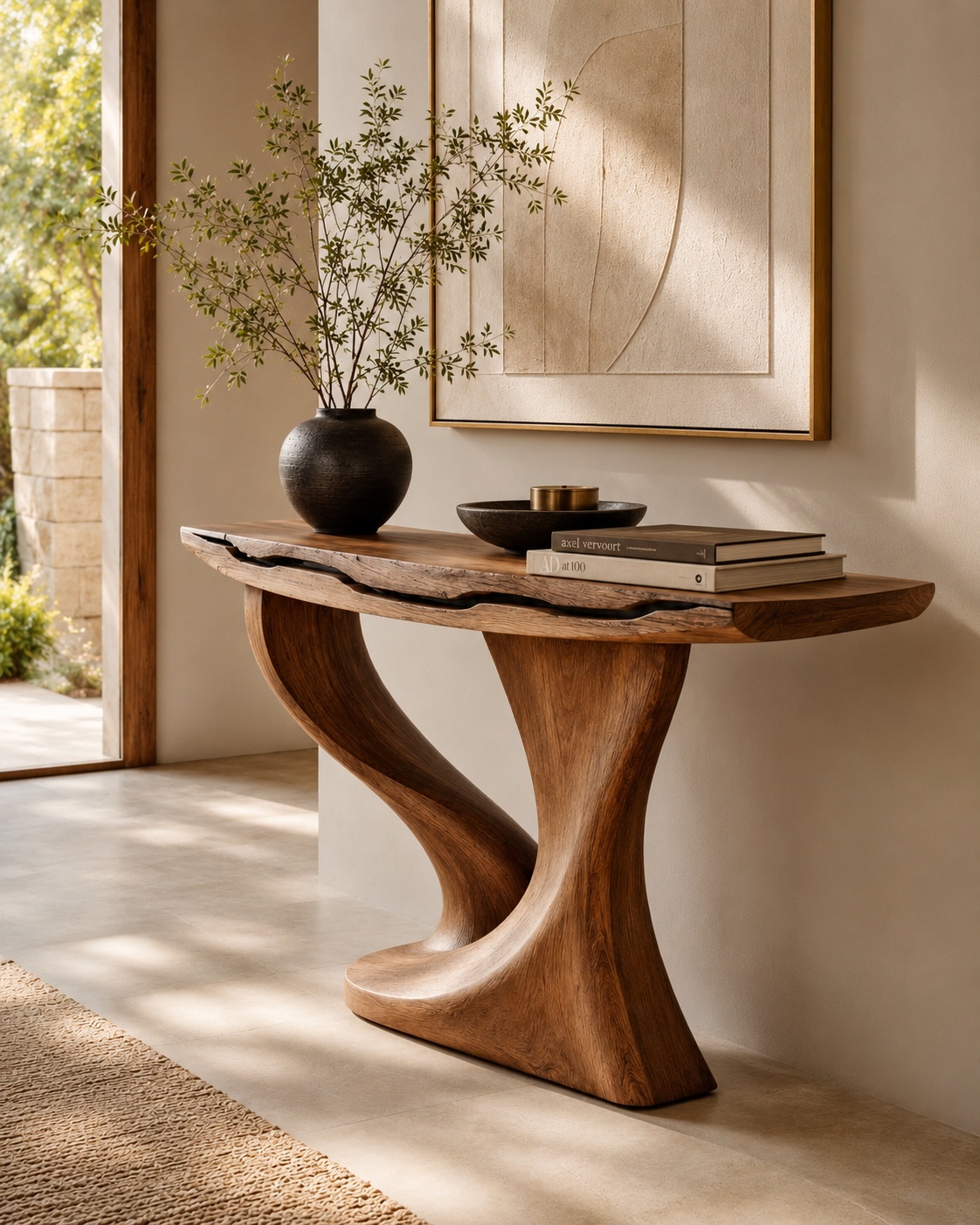 Mira Flow Wood Console Table - Design 603 - main view