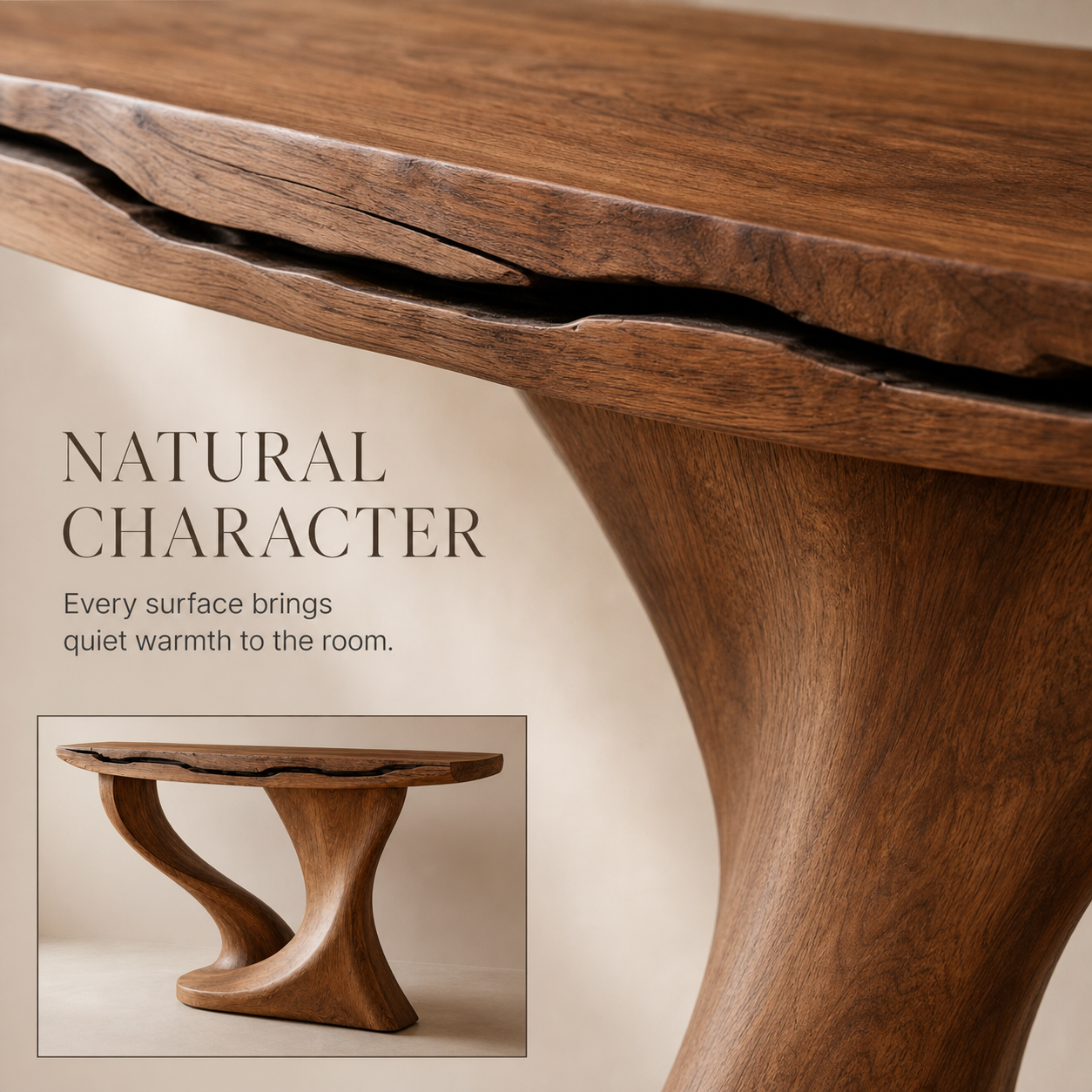 Mira Flow Wood Console Table - Design 603 - product image 05
