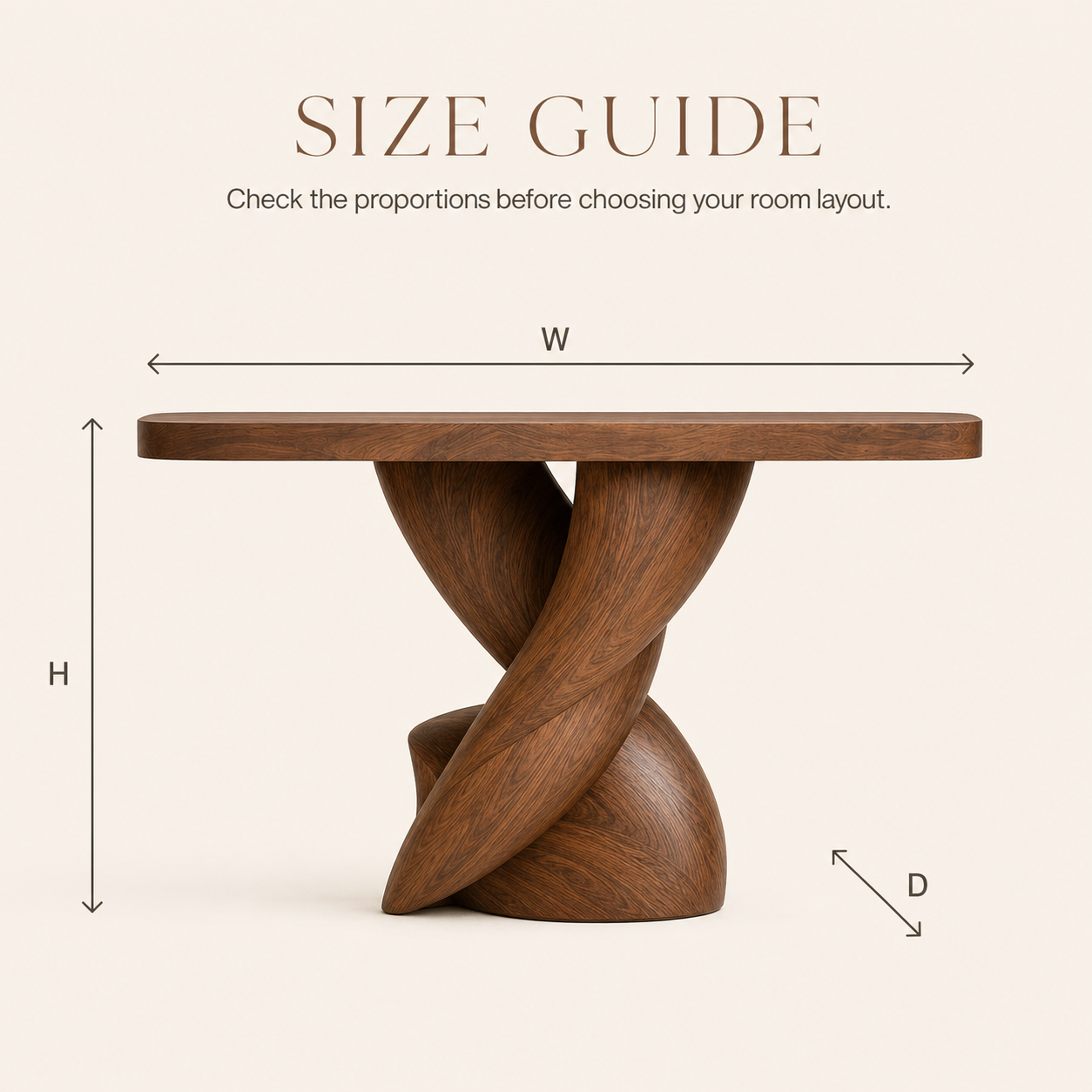 Talia Soft Edge Console Table - Design 604 - product image 08