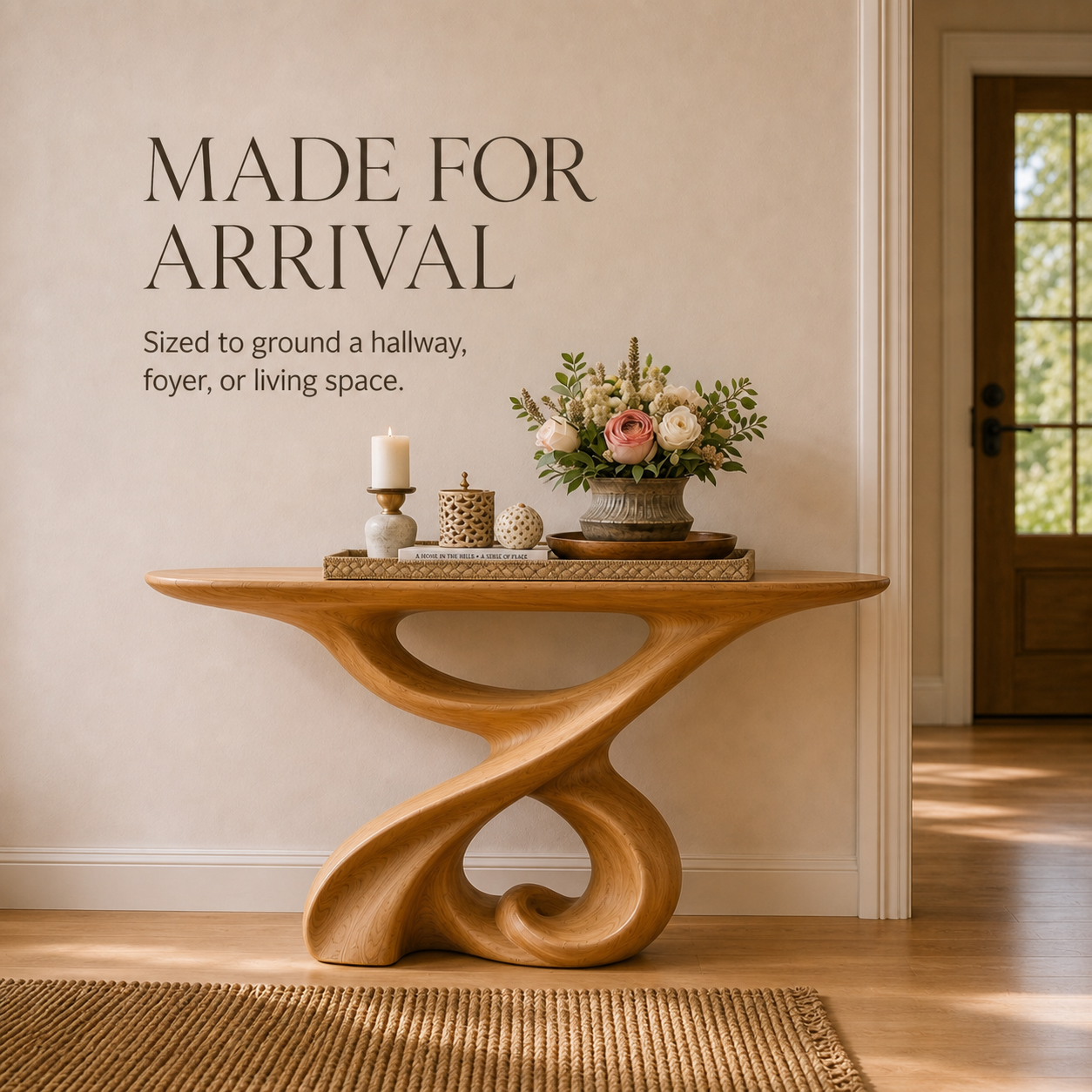 Vale Sculptural Entry Console Table - Design 605 - product image 04