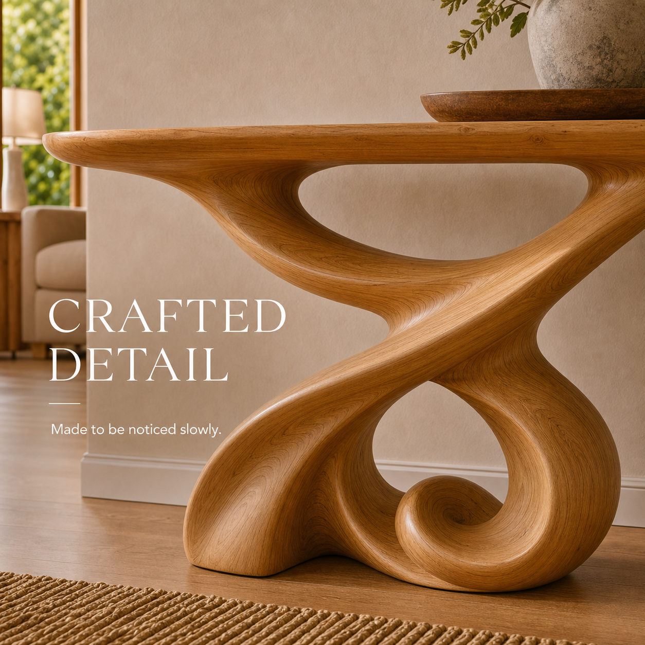 Vale Sculptural Entry Console Table - Design 605 - product image 06