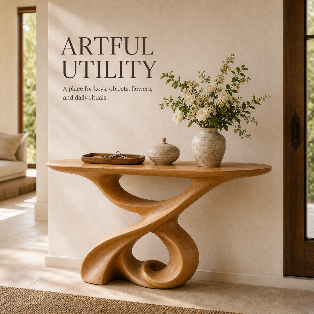Vale Sculptural Entry Console Table - Design 605 - product image 07