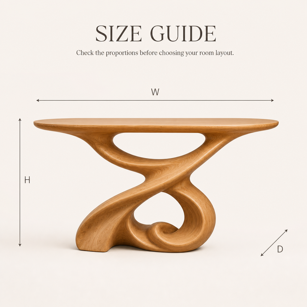 Vale Sculptural Entry Console Table - Design 605 - product image 08