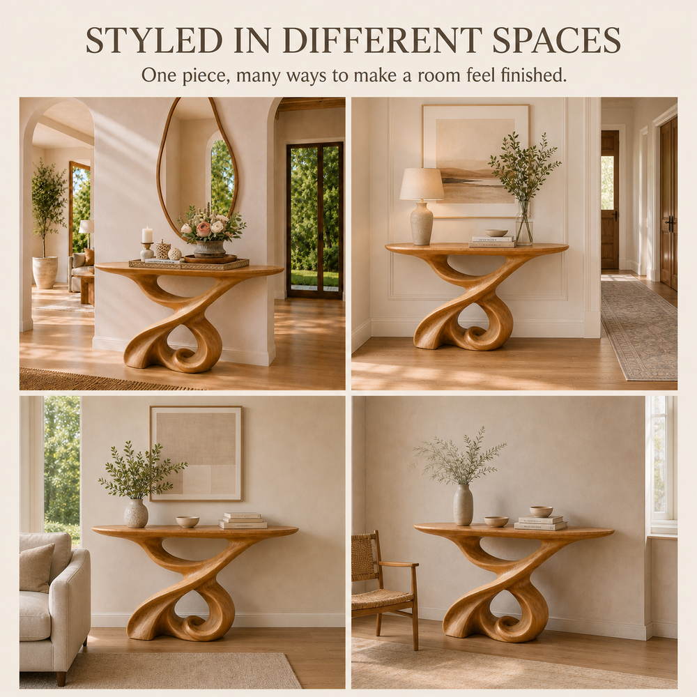 Vale Sculptural Entry Console Table - Design 605 - product image 10