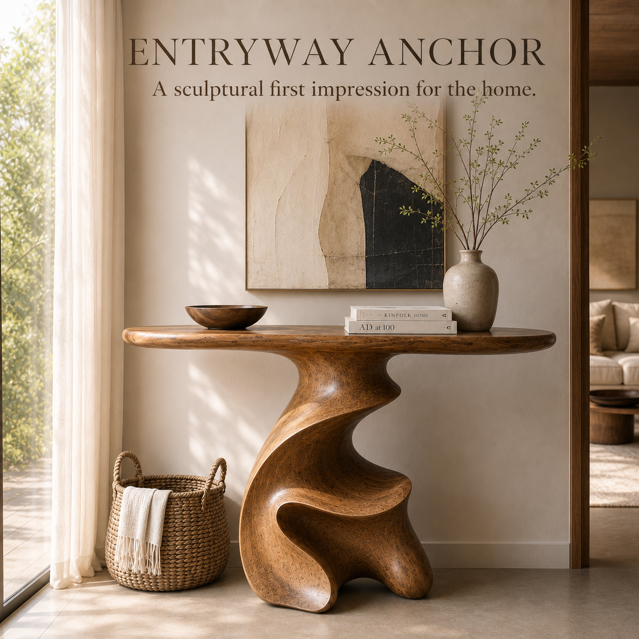 Celine Warm Modern Console Table - Design 607 - product image 02