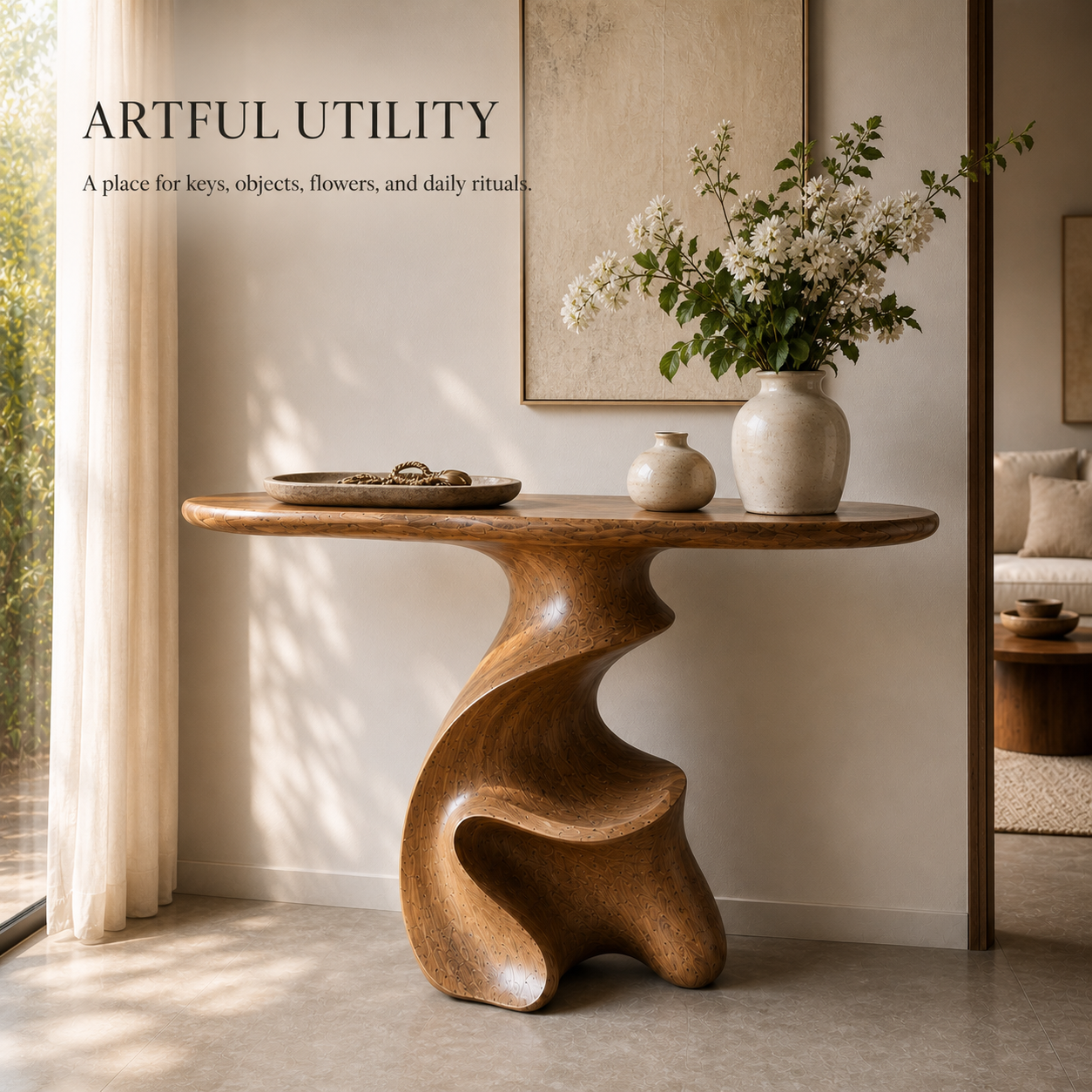 Celine Warm Modern Console Table - Design 607 - product image 07