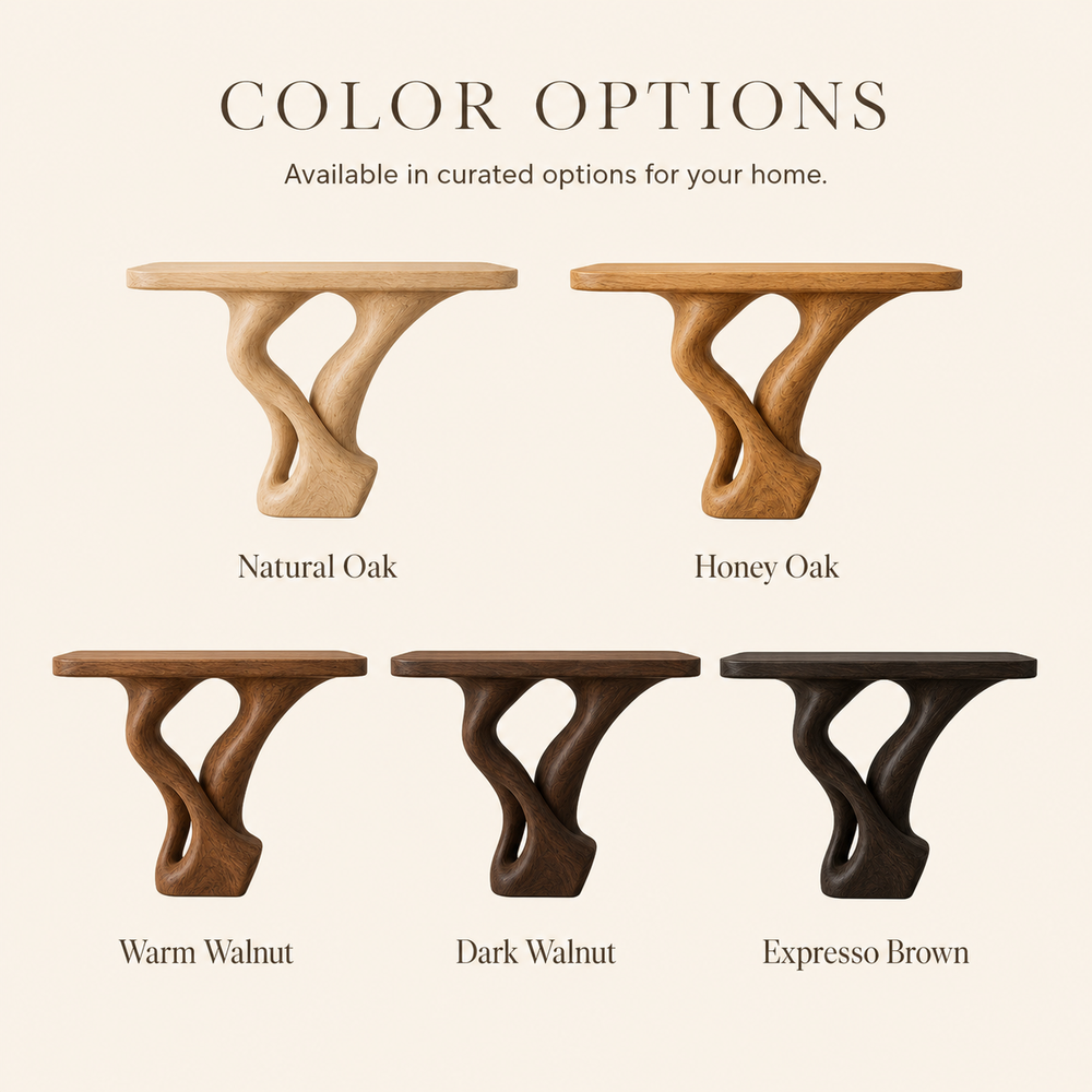 Alden Curved Wood Console Table - Design 608 - product image 11
