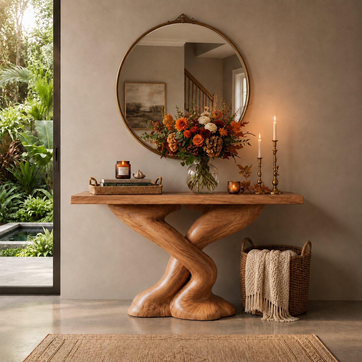 Kaia Sculptural Console Table - Design 610 - main view