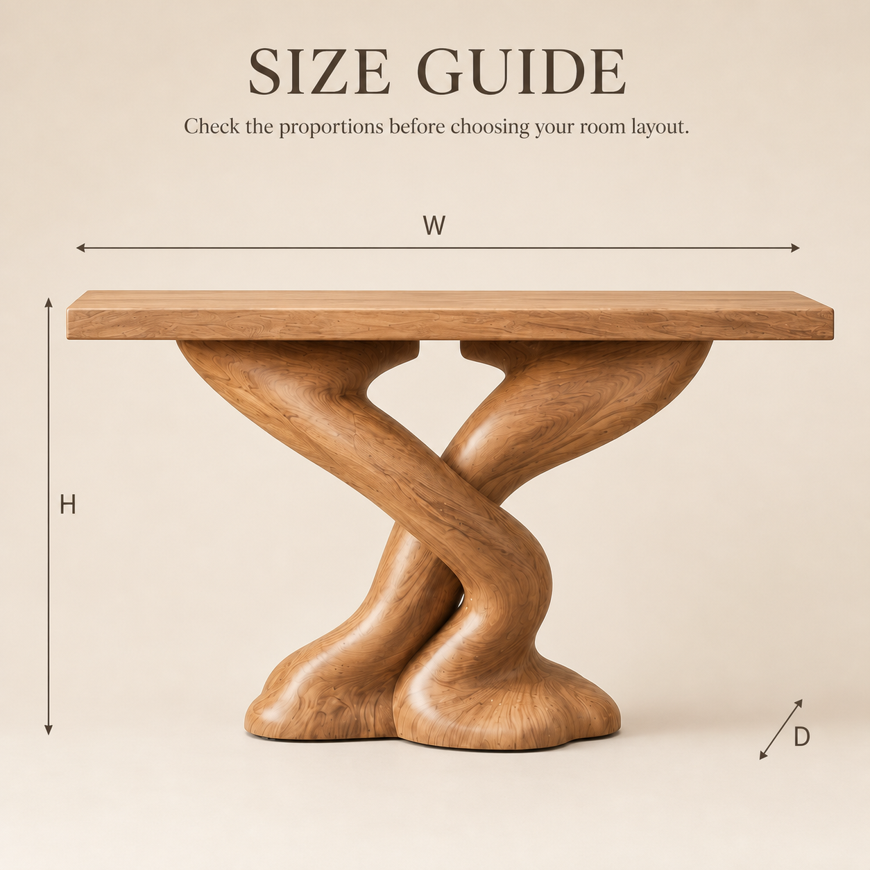 Kaia Sculptural Console Table - Design 610 - product image 08