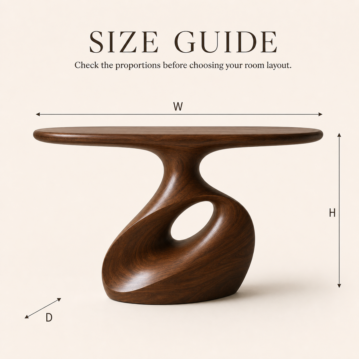 Remy Organic Entry Console Table - Design 611 - product image 08