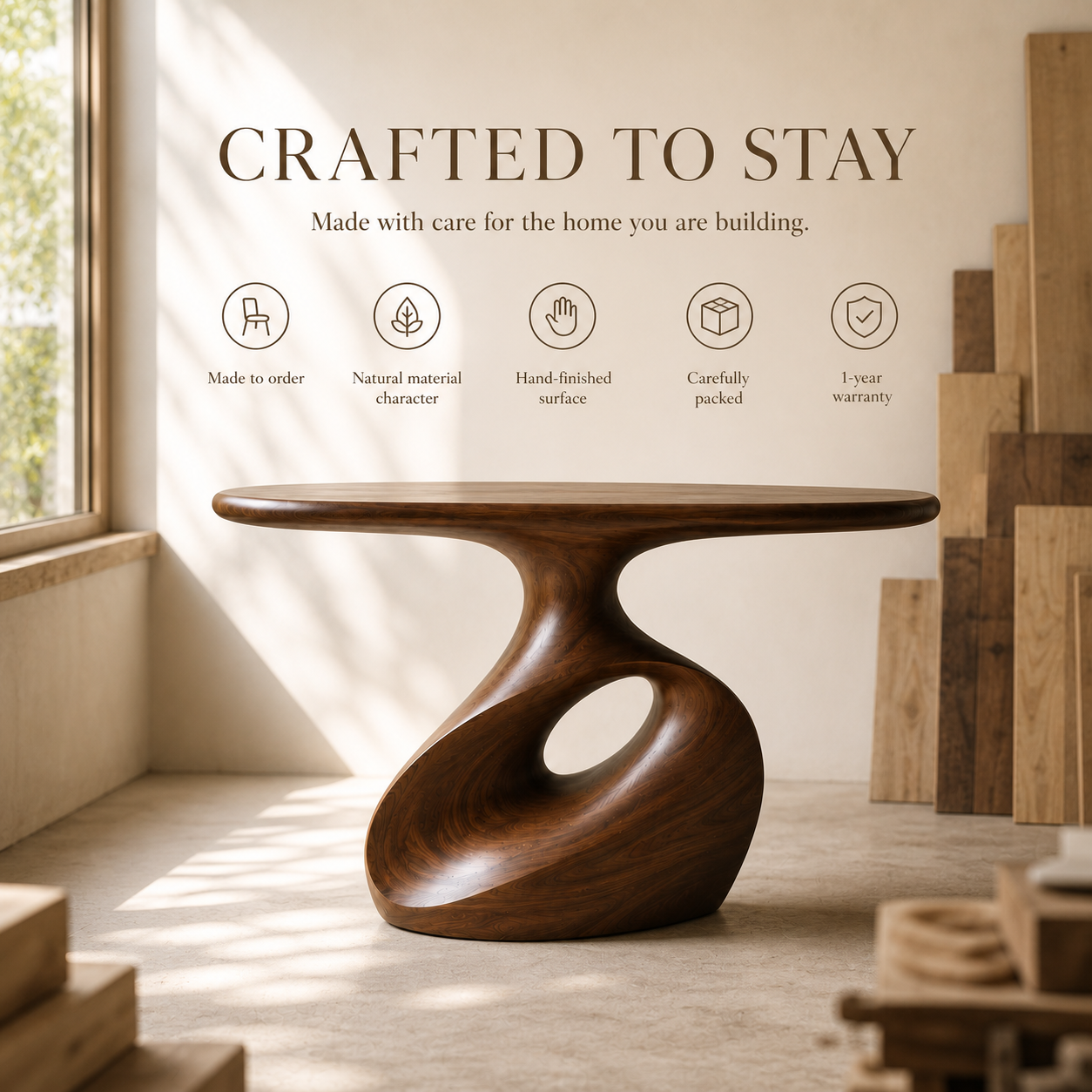Remy Organic Entry Console Table - Design 611 - product image 09