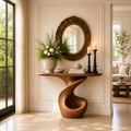 Brisa Curved Wood Console Table - Design 612 - main view
