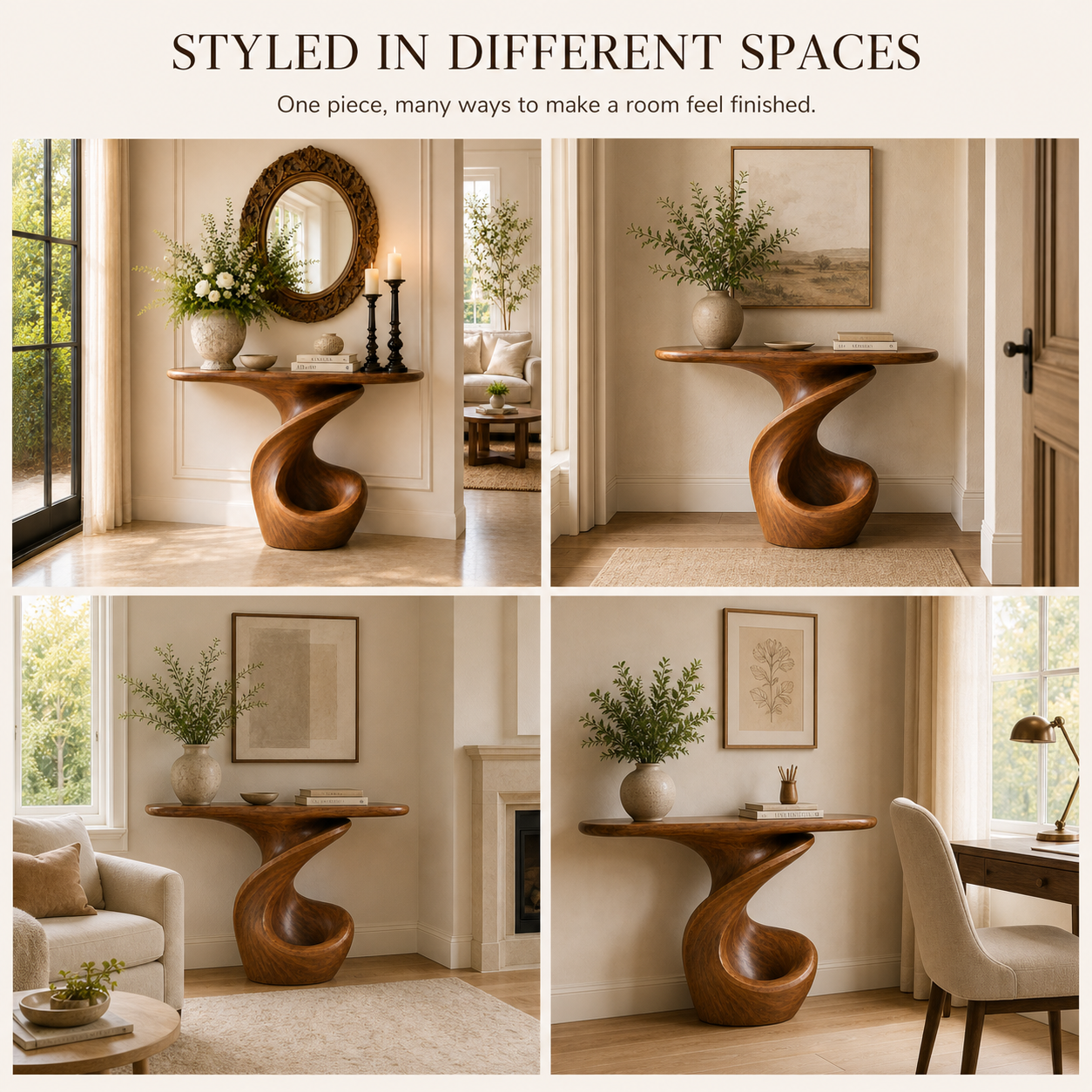 Brisa Curved Wood Console Table - Design 612 - product image 10