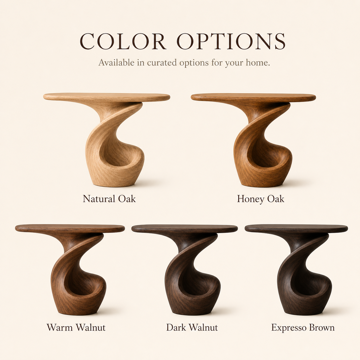 Brisa Curved Wood Console Table - Design 612 - product image 11