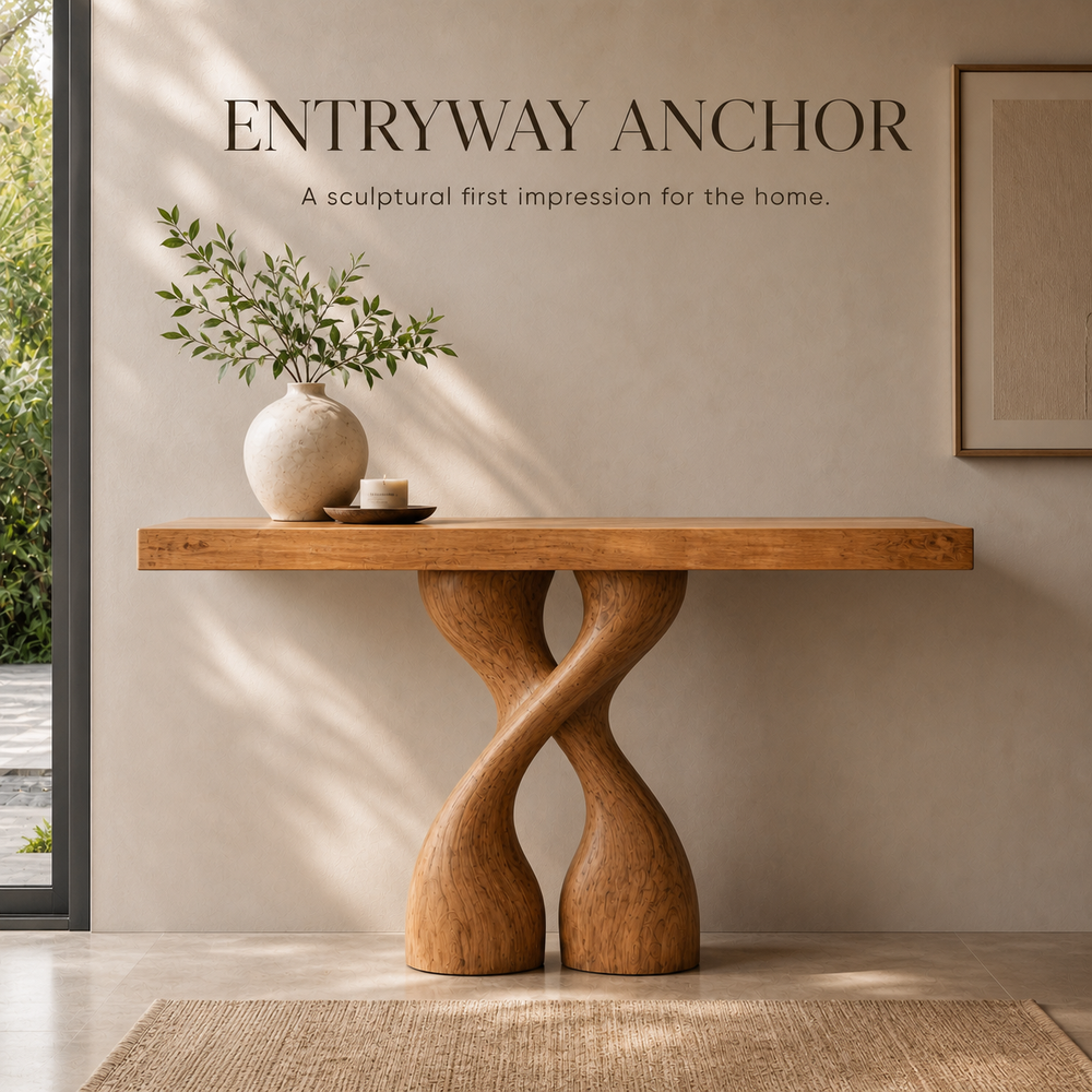 Soren Rounded Wood Console Table - Design 616 - product image 02