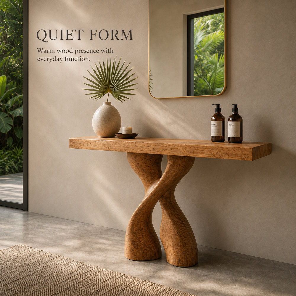 Soren Rounded Wood Console Table - Design 616 - product image 03