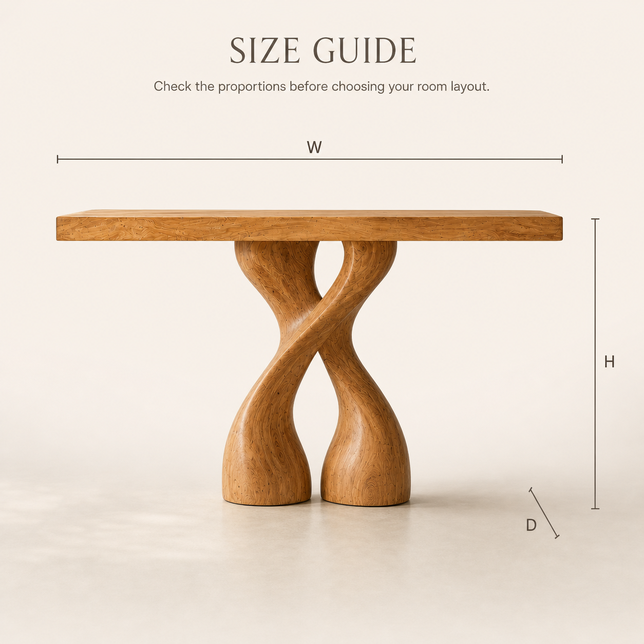 Soren Rounded Wood Console Table - Design 616 - product image 08