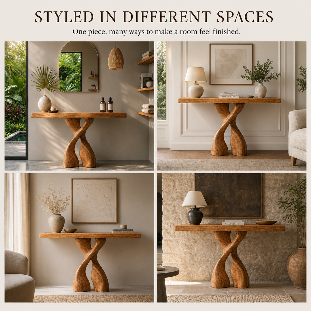 Soren Rounded Wood Console Table - Design 616 - product image 10
