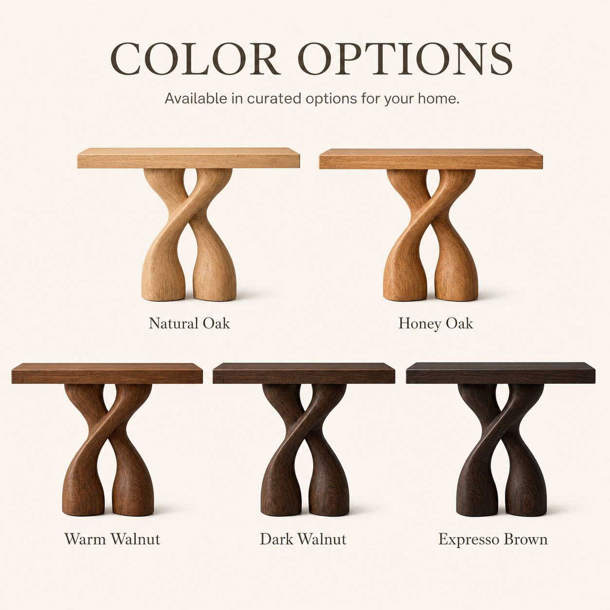 Soren Rounded Wood Console Table - Design 616 - product image 11