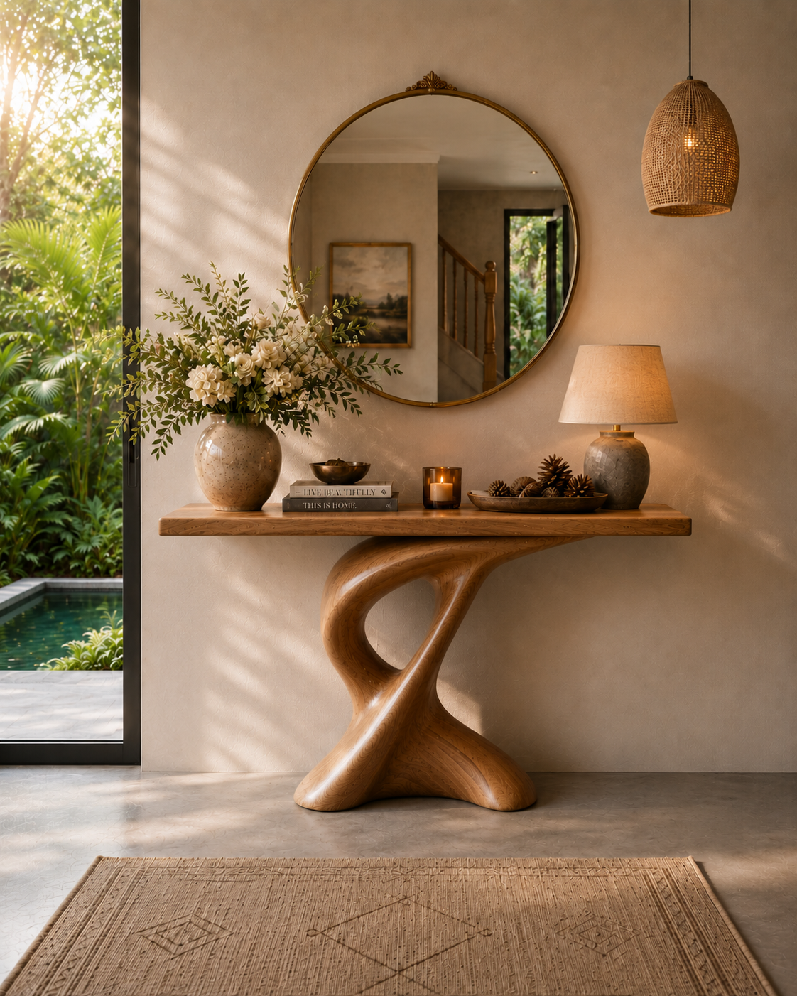 Veyra Soft Curve Console Table - Design 618 - main view