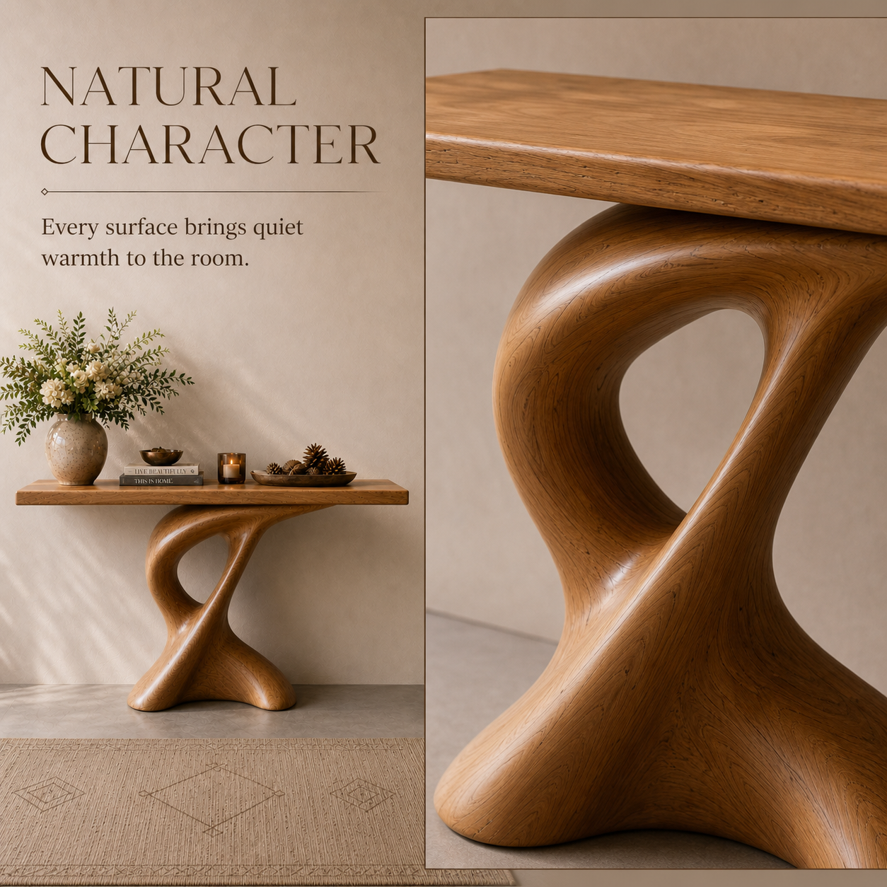 Veyra Soft Curve Console Table - Design 618 - product image 02