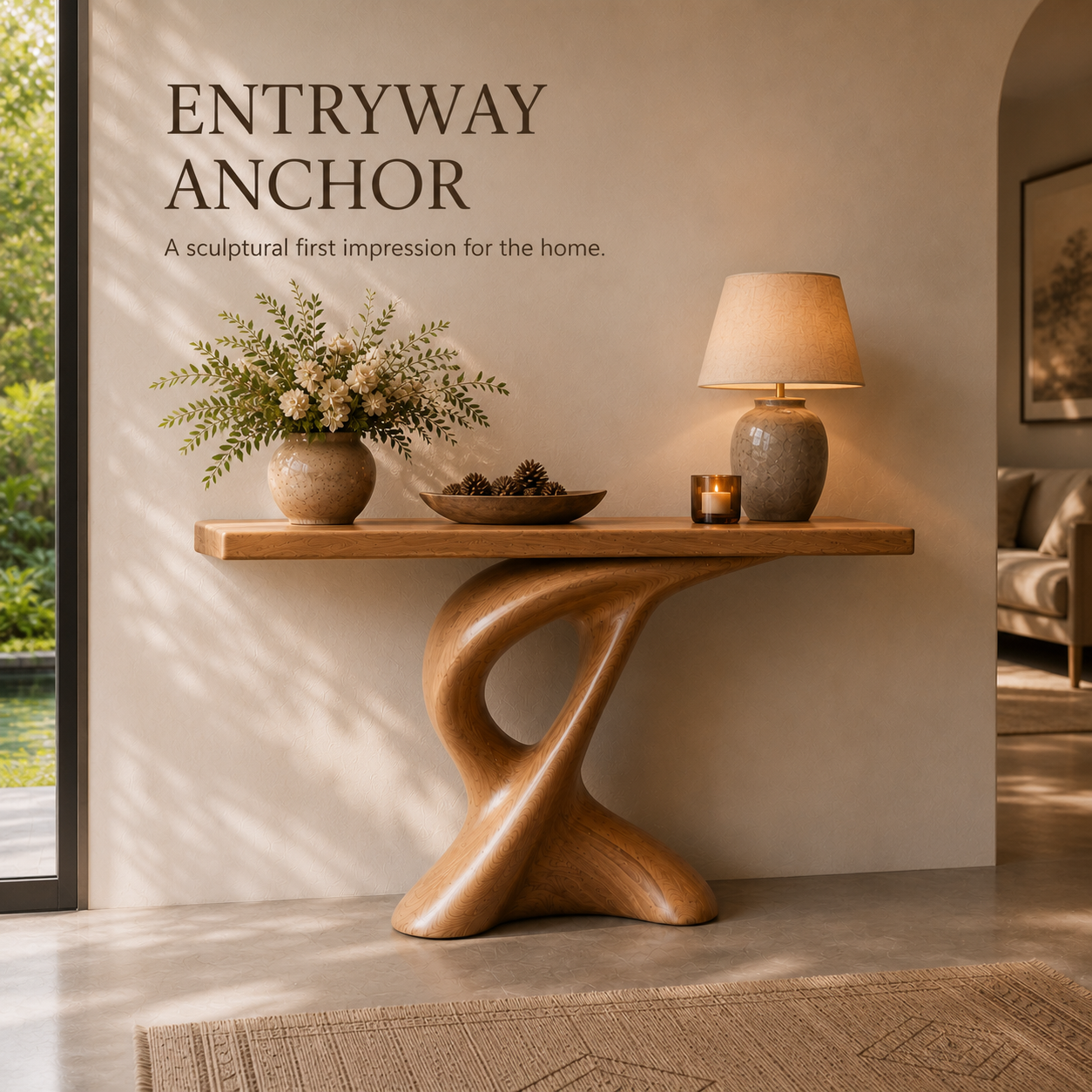 Veyra Soft Curve Console Table - Design 618 - product image 03