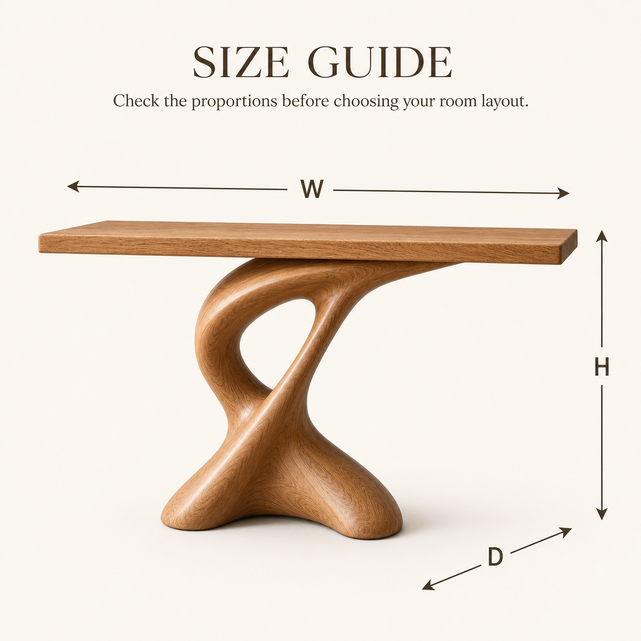 Veyra Soft Curve Console Table - Design 618 - product image 04