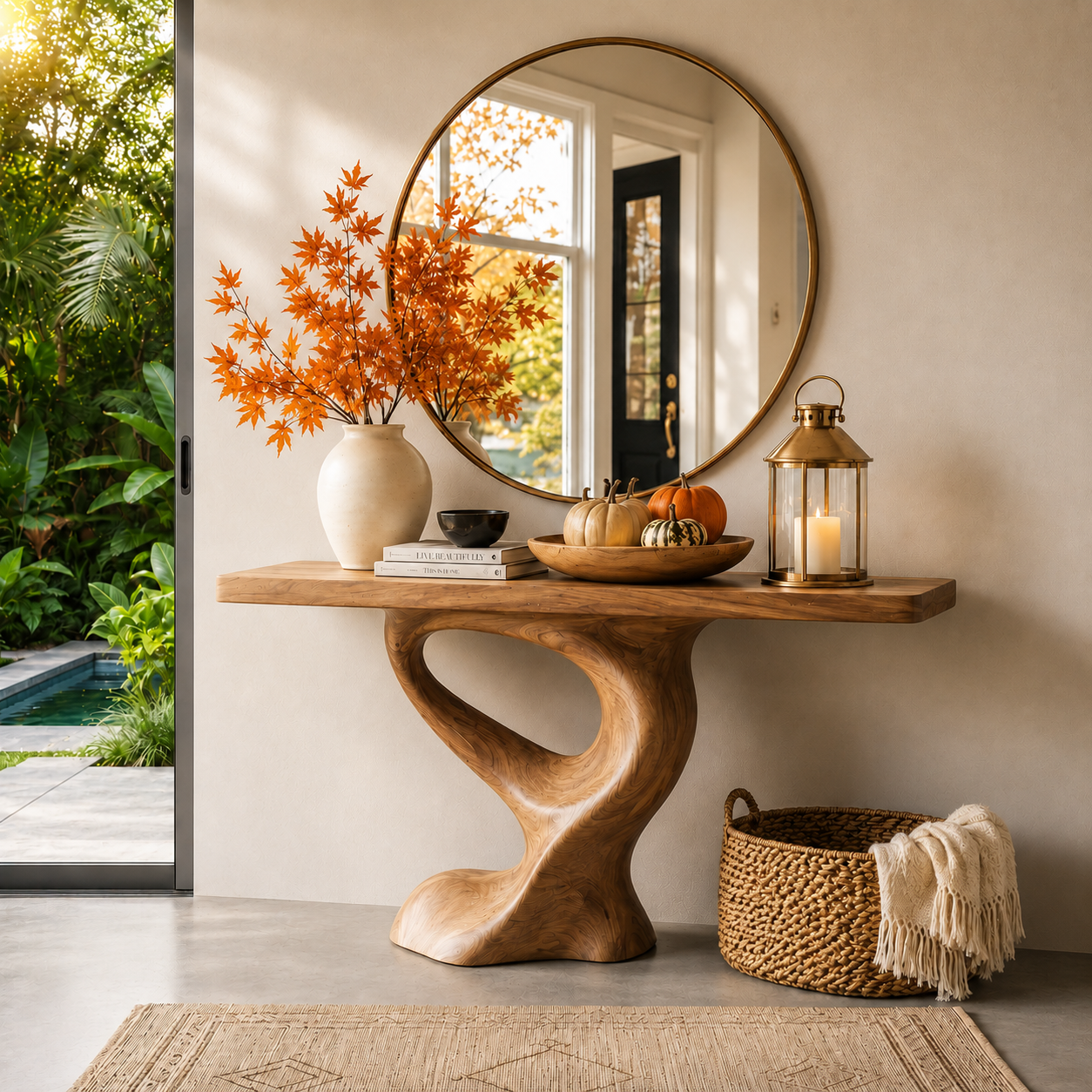 Liora Warm Walnut Console Table - Design 620 - main view