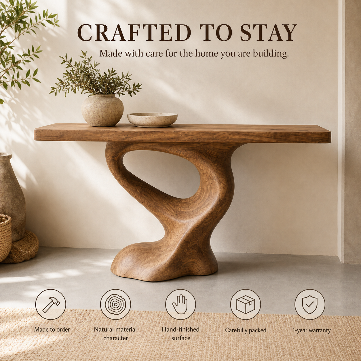 Liora Warm Walnut Console Table - Design 620 - product image 09